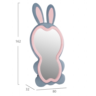ΠΑΙΔΙΚΟΣ ΚΑΘΡΕΦΤΗΣ ΔΑΠΕΔΟΥ BUNNY HM4489.02 MDF ΡΟΖ & ΜΠΛΕ-ΜΑΥΡΟ STAND 80x162Υεκ. ΠΑΙΔΙΚΟΣ ΚΑΘΡΕΦΤΗΣ ΔΑΠΕΔΟΥ BUNNY HM4489.02 MDF ΡΟΖ & ΜΠΛΕ-ΜΑΥΡΟ STAND 80x162Υεκ.