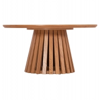 ΤΡΑΠΕΖΙ ΣΑΛΟΝΙΟΥ TALBERT HM18024 MDF ΣΕ ΑΝΟΙΧΤΟ ΦΥΣΙΚΟ ΞΥΛΟΥ Φ80x40,5Υεκ.