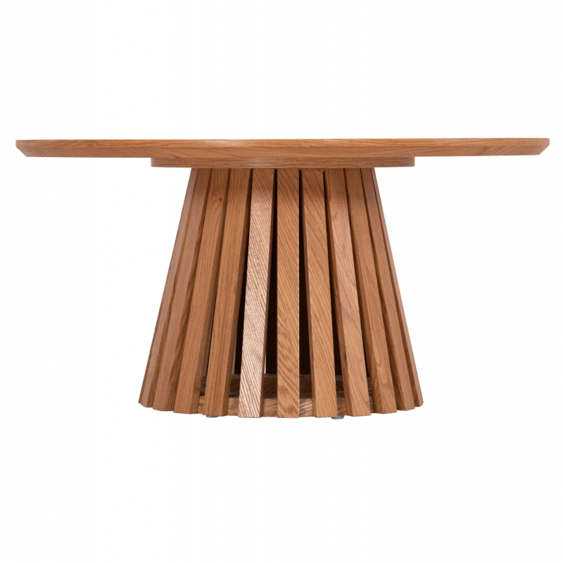 ΤΡΑΠΕΖΙ ΣΑΛΟΝΙΟΥ TALBERT HM18024 MDF ΣΕ ΑΝΟΙΧΤΟ ΦΥΣΙΚΟ ΞΥΛΟΥ Φ80x40,5Υεκ.
