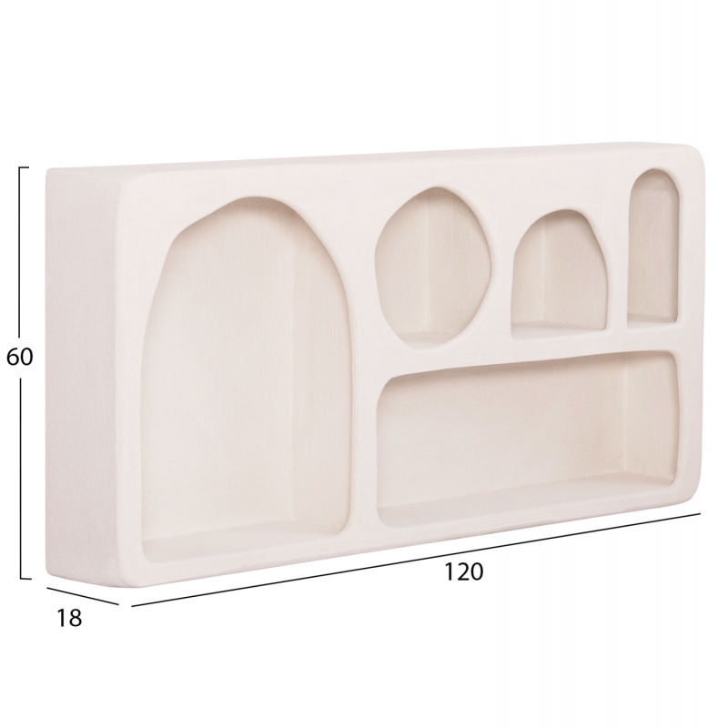 ΡΑΦΙ ΤΟΙΧΟΥ ΣΕΙΡΑ SANTORINI HM18063.01 MDF ΣΕ ΥΠΟΛΕΥΚΟ 120x18x60Υεκ. ΡΑΦΙ ΤΟΙΧΟΥ ΣΕΙΡΑ SANTORINI HM18063.01 MDF ΣΕ ΥΠΟΛΕΥΚΟ 120x18x60Υεκ.