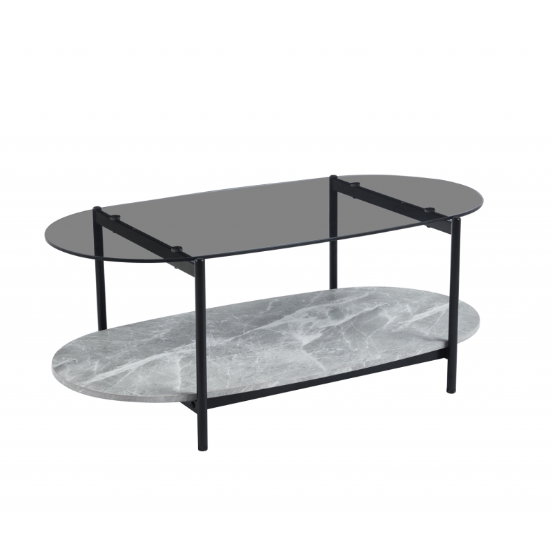 ΤΡΑΠΕΖΙ ΣΑΛΟΝΙΟΥ ΟΒΑΛ KITTY HM18040 ΓΥΑΛΙ ΦΙΜΕ TOP-GREY MARBLE ΜΕΛΑΜΙΝΗ 110x50x43Υεκ ΤΡΑΠΕΖΙ ΣΑΛΟΝΙΟΥ ΟΒΑΛ KITTY HM18040 ΓΥΑΛΙ ΦΙΜΕ TOP-GREY MARBLE ΜΕΛΑΜΙΝΗ 110x50x43Υεκ