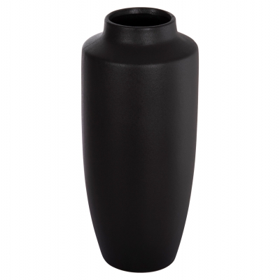 ΕΠΙΤΡΑΠΕΖΙΟ ΚΕΡΑΜΙΚΟ ΔΙΑΚΟΣΜΗΤΙΚΟ ΒΑΖΟ GALAD HM4587.02 ΜΑΥΡΟ ΜΑΤ Φ17,5x40Υ εκ.