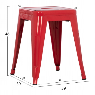 ΣΚΑΜΠΟ ΜΕΤΑΛΛΙΚΟ MELITA HM0096.44 ΣΕ ΚΟΚΚΙΝΟ ΧΡΩΜΑ 37x37x45Υεκ. ΣΚΑΜΠΟ ΜΕΤΑΛΛΙΚΟ MELITA HM0096.44 ΣΕ ΚΟΚΚΙΝΟ ΧΡΩΜΑ 37x37x45Υεκ.