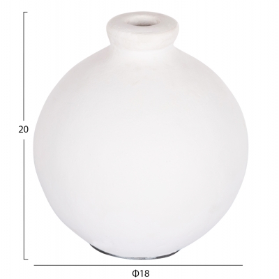 ΔΙΑΚΟΣΜΗΤΙΚΟ ΒΑΖΟ ΣΕΙΡΑ CLAYVON HM4410 ΤΕΡΑΚΟΤΑ ΣΕ ΛΕΥΚΟ 18x18x20Υεκ. ΔΙΑΚΟΣΜΗΤΙΚΟ ΒΑΖΟ ΣΕΙΡΑ CLAYVON HM4410 ΤΕΡΑΚΟΤΑ ΣΕ ΛΕΥΚΟ 18x18x20Υεκ.