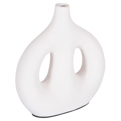 ΔΙΑΚΟΣΜΗΤΙΚΟ ΒΑΖΟ ΣΕΙΡΑ CLAYVON HM4413 ΤΕΡΑΚΟΤΑ ΣΕ ΛΕΥΚΟ 23,5x8x24,5Υεκ.