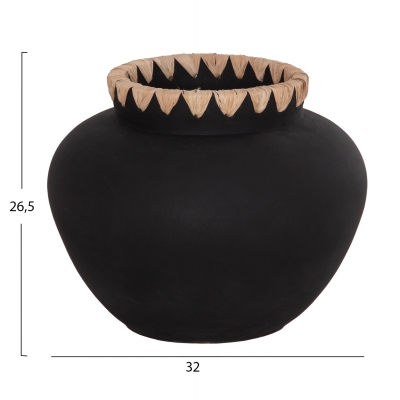 ΔΙΑΚΟΣΜΗΤΙΚΟ ΒΑΖΟ RENTON(L) HM4370 ΤΕΡΑΚΟΤΑ ΜΑΥΡH-ΠΛΕΞΗ ΨΑΘΑΣ ΣΤΟ ΣΤΟΜΙΟ Φ32x26,5Υεκ. ΔΙΑΚΟΣΜΗΤΙΚΟ ΒΑΖΟ RENTON(L) HM4370 ΤΕΡΑΚΟΤΑ ΜΑΥΡH-ΠΛΕΞΗ ΨΑΘΑΣ ΣΤΟ ΣΤΟΜΙΟ Φ32x26,5Υεκ.