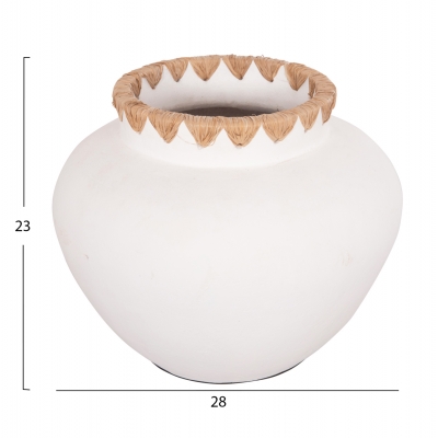 ΔΙΑΚΟΣΜΗΤΙΚΟ ΒΑΖΟ RENTON(M) HM4734 ΤΕΡΑΚΟΤΑ ΛΕΥΚΗ-ΠΛΕΞΗ ΨΑΘΑΣ ΣΤΟ ΣΤΟΜΙΟ Φ28x23Υεκ ΔΙΑΚΟΣΜΗΤΙΚΟ ΒΑΖΟ RENTON(M) HM4734 ΤΕΡΑΚΟΤΑ ΛΕΥΚΗ-ΠΛΕΞΗ ΨΑΘΑΣ ΣΤΟ ΣΤΟΜΙΟ Φ28x23Υεκ