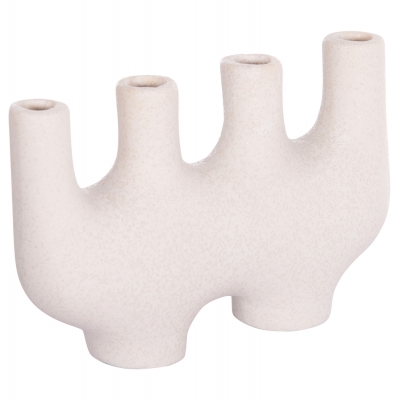 ΕΠΙΤΡΑΠΕΖΙΟ ΚΕΡΑΜΙΚΟ ΔΙΑΚΟΣΜΗΤΙΚΟ MANI HM4641.01 ΥΠΟΛΕΥΚΟ ΚΡΥΣΤΑΛΛΙΚΟ 21x6x13Υεκ