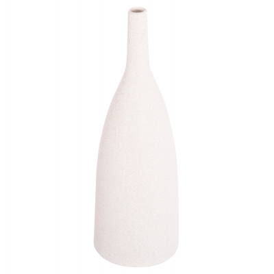 ΕΠΙΤΡΑΠΕΖΙΟ ΚΕΡΑΜΙΚΟ ΔΙΑΚΟΣΜΗΤΙΚΟ GALAD HM4634.01 ΥΠΟΛΕΥΚΟ ΚΡΥΣΤΑΛΛΙΚΟ Φ14x39Υ εκ.