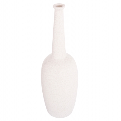 ΕΠΙΤΡΑΠΕΖΙΟ ΚΕΡΑΜΙΚΟ ΔΙΑΚΟΣΜΗΤΙΚΟ ELENDIL HM4591.01 ΥΠΟΛΕΥΚΟ ΚΡΥΣΤΑΛΛΙΚΟ Φ12x39.5Υεκ