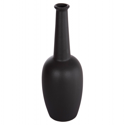 ΕΠΙΤΡΑΠΕΖΙΟ ΚΕΡΑΜΙΚΟ ΔΙΑΚΟΣΜΗΤΙΚΟ ELENDIL HM4592.02 ΜΑΥΡΟ ΜΑΤ Φ10x30Υεκ