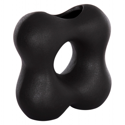 ΕΠΙΤΡΑΠΕΖΙΟ ΚΕΡΑΜΙΚΟ ΔΙΑΚΟΣΜΗΤΙΚΟ SEBOR HM4594.02 ΜΑΥΡΟ ΜΑΤ 18x9x18Υεκ