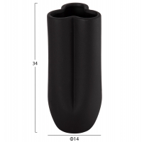 ΕΠΙΤΡΑΠΕΖΙΟ ΚΕΡΑΜΙΚΟ ΔΙΑΚΟΣΜΗΤΙΚΟ GLAΖΕ HM4611.02 ΜΑΥΡΟ ΜΑΤ Φ14x34Υ εκ. ΕΠΙΤΡΑΠΕΖΙΟ ΚΕΡΑΜΙΚΟ ΔΙΑΚΟΣΜΗΤΙΚΟ GLAΖΕ HM4611.02 ΜΑΥΡΟ ΜΑΤ Φ14x34Υ εκ.