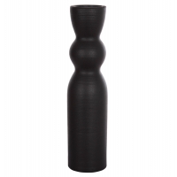 ΕΠΙΤΡΑΠΕΖΙΟ ΚΕΡΑΜΙΚΟ ΔΙΑΚΟΣΜΗΤΙΚΟ SCEPTER HM4614.02 ΜΑΥΡΟ ΜΑΤ Φ8x35Υ εκ.