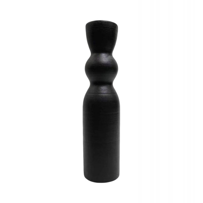 ΕΠΙΤΡΑΠΕΖΙΟ ΚΕΡΑΜΙΚΟ ΔΙΑΚΟΣΜΗΤΙΚΟ SCEPTER HM4614.02 ΜΑΥΡΟ ΜΑΤ Φ8x35Υ εκ.