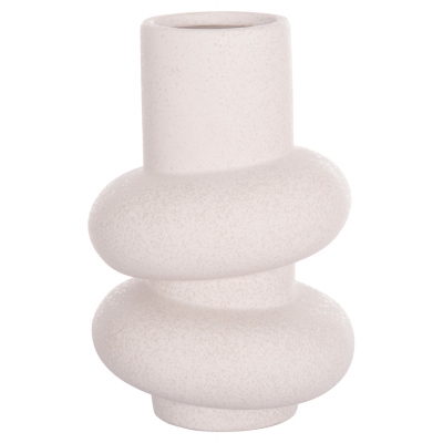 ΕΠΙΤΡΑΠΕΖΙΟ ΚΕΡΑΜΙΚΟ ΔΙΑΚΟΣΜΗΤΙΚΟ ROOK HM4627.01 ΥΠΟΛΕΥΚΟ ΚΡΥΣΤΑΛΛΙΚΟ Φ16x25,5Υεκ