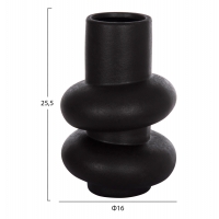 ΕΠΙΤΡΑΠΕΖΙΟ ΚΕΡΑΜΙΚΟ ΔΙΑΚΟΣΜΗΤΙΚΟ ROOK HM4627.02 ΜΑΥΡΟ ΜΑΤ Φ16x25,5Υεκ ΕΠΙΤΡΑΠΕΖΙΟ ΚΕΡΑΜΙΚΟ ΔΙΑΚΟΣΜΗΤΙΚΟ ROOK HM4627.02 ΜΑΥΡΟ ΜΑΤ Φ16x25,5Υεκ