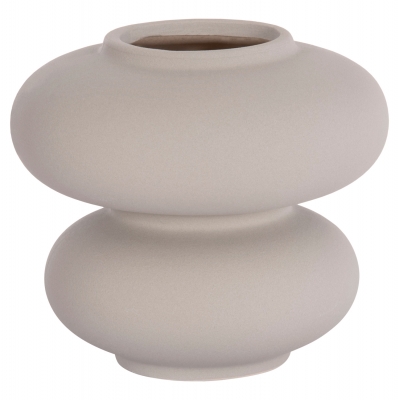 ΕΠΙΤΡΑΠΕΖΙΟ ΚΕΡΑΜΙΚΟ ΔΙΑΚΟΣΜΗΤΙΚΟ ROOK HM4629.03 ΓΚΡΙ ΜΑΤ Φ18x17Υεκ