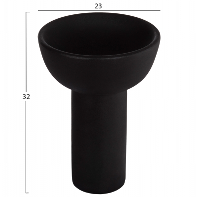 ΕΠΙΤΡΑΠΕΖΙΟ ΚΕΡΑΜΙΚΟ ΔΙΑΚΟΣΜΗΤΙΚΟ ELENDIL HM4602.02 ΜΑΥΡΟ ΜΑΤ Φ23x32Υ εκ ΕΠΙΤΡΑΠΕΖΙΟ ΚΕΡΑΜΙΚΟ ΔΙΑΚΟΣΜΗΤΙΚΟ ELENDIL HM4602.02 ΜΑΥΡΟ ΜΑΤ Φ23x32Υ εκ