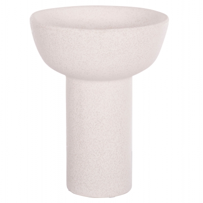 ΕΠΙΤΡΑΠΕΖΙΟ ΚΕΡΑΜΙΚΟ ΔΙΑΚΟΣΜΗΤΙΚΟ ELENDIL HM4603.01 ΥΠΟΛΕΥΚΟ ΚΡΥΣΤΑΛΛΙΚΟ Φ20x26,5Υεκ