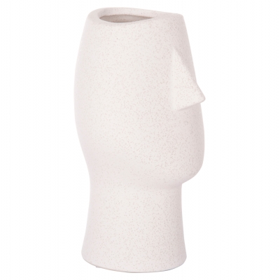 ΕΠΙΤΡΑΠΕΖΙΟ ΚΕΡΑΜΙΚΟ ΔΙΑΚΟΣΜΗΤΙΚΟ HUMANS HM4631 ΥΠΟΛΕΥΚΟ ΚΡΥΣΤΑΛΛΙΚΟ Φ14x25Υεκ