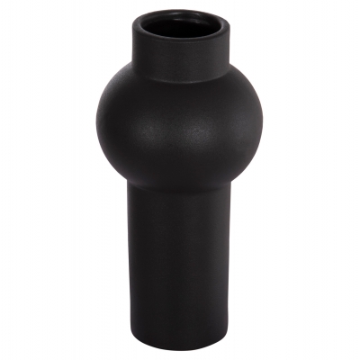 ΕΠΙΤΡΑΠΕΖΙΟ ΚΕΡΑΜΙΚΟ ΔΙΑΚΟΣΜΗΤΙΚΟ SCEPTER HM4605.02 ΜΑΥΡΟ ΜΑΤ Φ15x30Υ εκ.