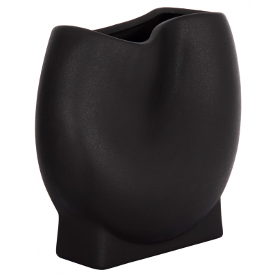 ΕΠΙΤΡΑΠΕΖΙΟ ΚΕΡΑΜΙΚΟ ΔΙΑΚΟΣΜΗΤΙΚΟ GLAΖΕ HM4610.02 ΜΑΥΡΟ ΜΑΤ 26x14x25Υεκ