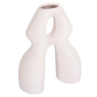 ΕΠΙΤΡΑΠΕΖΙΟ ΚΕΡΑΜΙΚΟ ΔΙΑΚΟΣΜΗΤΙΚΟ ISIL HM4598.01 ΥΠΟΛΕΥΚΟ ΚΡΥΣΤΑΛΛΙΚΟ 25x9x29,5Υεκ