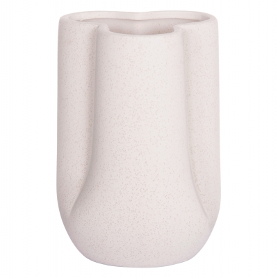 ΕΠΙΤΡΑΠΕΖΙΟ ΚΕΡΑΜΙΚΟ ΔΙΑΚΟΣΜΗΤΙΚΟ GLAΖΕ HM4613.01 ΚΡΥΣΤΑΛΛΙΚΟ ΥΠΟΛΕΥΚΟ Φ16x22Υεκ