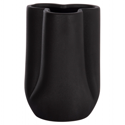 ΕΠΙΤΡΑΠΕΖΙΟ ΚΕΡΑΜΙΚΟ ΔΙΑΚΟΣΜΗΤΙΚΟ GLAΖΕ HM4613.02 ΜΑΥΡΟ ΜΑΤ Φ16x22Υεκ