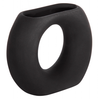 ΕΠΙΤΡΑΠΕΖΙΟ ΚΕΡΑΜΙΚΟ ΔΙΑΚΟΣΜΗΤΙΚΟ ELLIPTO HM4646.02 ΜΑΥΡΟ ΜΑΤ 18x6,5x14Υεκ