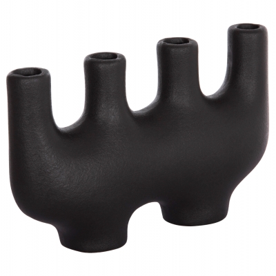 ΕΠΙΤΡΑΠΕΖΙΟ ΚΕΡΑΜΙΚΟ ΔΙΑΚΟΣΜΗΤΙΚΟ MANI HM4641.02 ΜΑΥΡΟ ΜΑΤ 21x6x13Υεκ