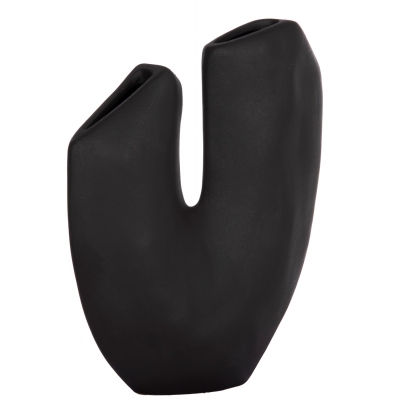 ΕΠΙΤΡΑΠΕΖΙΟ ΚΕΡΑΜΙΚΟ ΔΙΑΚΟΣΜΗΤΙΚΟ ARKEN HM4618.02 ΜΑΥΡΟ ΜΑΤ 29x8x37Υεκ