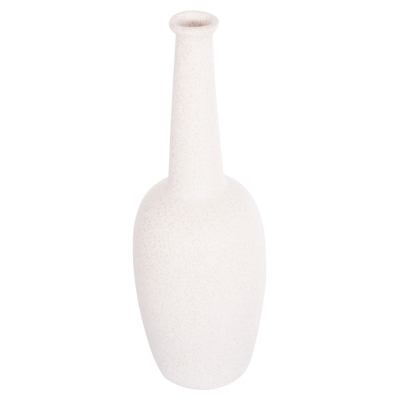 ΕΠΙΤΡΑΠΕΖΙΟ ΚΕΡΑΜΙΚΟ ΔΙΑΚΟΣΜΗΤΙΚΟ ELENDIL HM4592.01 ΥΠΟΛΕΥΚΟ ΚΡΥΣΤΑΛΛΙΚΟ Φ10x30Υ εκ