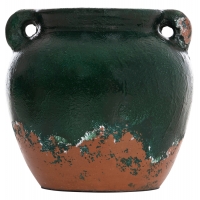 ΔΙΑΚΟΣΜΗΤΙΚΟ ΒΑΖΟ HM4380 ΤΕΡΑΚΟΤΑ ΣΕ ANTIQUE ΠΡΑΣΙΝΗ ΑΠΟΧΡΩΣΗ Φ26Χ26Yεκ.