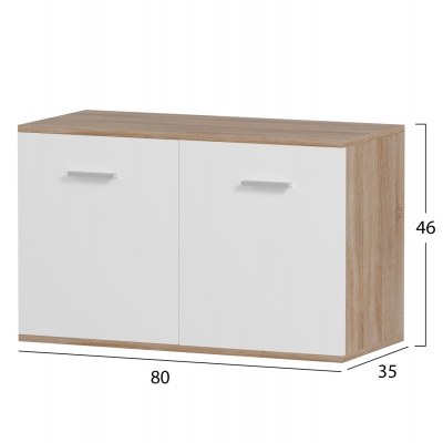 ΠΑΠΟΥΤΣΟΘΗΚΗ DIONNE HM4363 ΜΕΛΑΜΙΝΗ ΣΕ ΣΟΝΑΜΑ-ΛΕΥΚΟ 80x35x46Υεκ. ΠΑΠΟΥΤΣΟΘΗΚΗ DIONNE HM4363 ΜΕΛΑΜΙΝΗ ΣΕ ΣΟΝΑΜΑ-ΛΕΥΚΟ 80x35x46Υεκ.