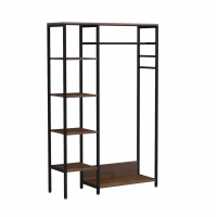 ΕΠΙΠΛΟ ΕΙΣΟΔΟΥ/ΑΝΟΙΧΤΗ ΝΤΟΥΛΑΠΑ ARANJA HM18082 ΜΕΤΑΛΛΟ ΜΑΥΡΟ-ΜΕΛΑΜΙΝΗ ΚΑΦΕ 90x30x140Υεκ.