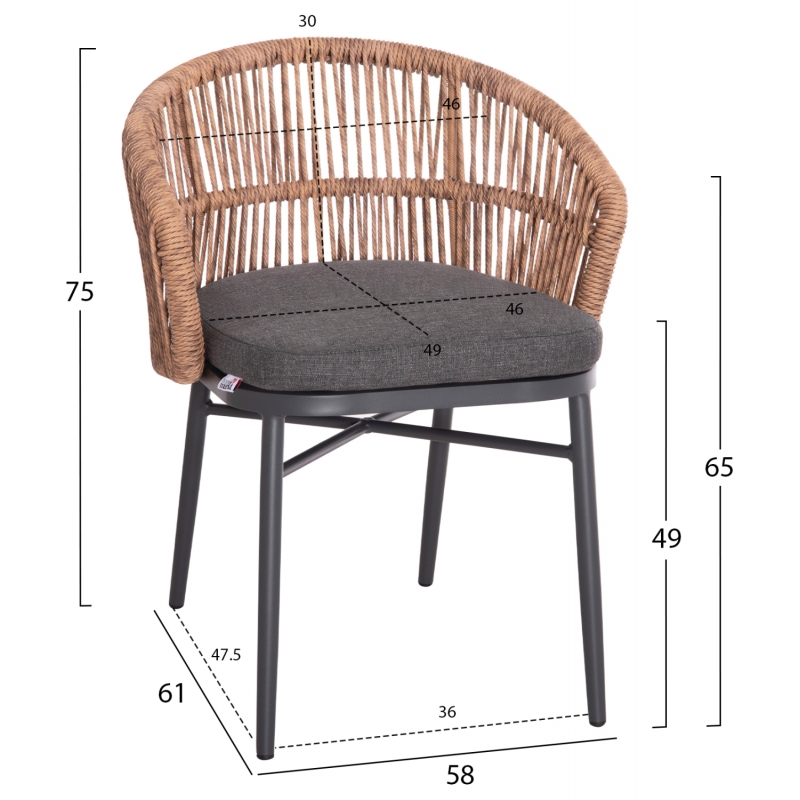 ΠΟΛΥΘΡΟΝΑ ΑΛΟΥΜΙΝΙΟΥ ORIN HM6265.01 ΣΚΟΥΡΟ ΓΚΡΙ- P.E.RATTAN ΣΕ ΦΥΣΙΚΟ 58x61x75Υεκ. ΠΟΛΥΘΡΟΝΑ ΑΛΟΥΜΙΝΙΟΥ ORIN HM6265.01 ΣΚΟΥΡΟ ΓΚΡΙ- P.E.RATTAN ΣΕ ΦΥΣΙΚΟ 58x61x75Υεκ.