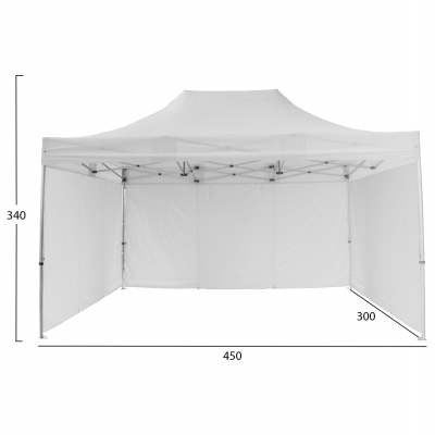 GAZEBO ΕΠΑΓΓΕΛΜΑΤΙΚΟ ΒΑΡΕΩΣ ΤΥΠΟΥ CRESSEN HM21098.01 ΠΤΥΣΣΟΜΕΝΟ ΑΛΟΥΜΙΝΙΟΥ 3x4,5x3,4Yμ GAZEBO ΕΠΑΓΓΕΛΜΑΤΙΚΟ ΒΑΡΕΩΣ ΤΥΠΟΥ CRESSEN HM21098.01 ΠΤΥΣΣΟΜΕΝΟ ΑΛΟΥΜΙΝΙΟΥ 3x4,5x3,4Yμ