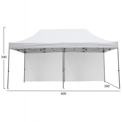 GAZEBO ΕΠΑΓΓΕΛΜΑΤΙΚΟ ΒΑΡΕΩΣ ΤΥΠΟΥ CRESSEN HM21099 ΠΤΥΣΣΟΜΕΝΟ ΑΛΟΥΜΙΝΙΟΥ 3x6x3,4Yμ GAZEBO ΕΠΑΓΓΕΛΜΑΤΙΚΟ ΒΑΡΕΩΣ ΤΥΠΟΥ CRESSEN HM21099 ΠΤΥΣΣΟΜΕΝΟ ΑΛΟΥΜΙΝΙΟΥ 3x6x3,4Yμ