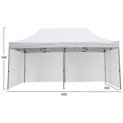 GAZEBO ΕΠΑΓΓΕΛΜΑΤΙΚΟ ΒΑΡΕΩΣ ΤΥΠΟΥ CRESSEN HM21099.01 ΠΤΥΣΣΟΜΕΝΟ ΑΛΟΥΜΙΝΙΟΥ 3x6x3,4Yμ GAZEBO ΕΠΑΓΓΕΛΜΑΤΙΚΟ ΒΑΡΕΩΣ ΤΥΠΟΥ CRESSEN HM21099.01 ΠΤΥΣΣΟΜΕΝΟ ΑΛΟΥΜΙΝΙΟΥ 3x6x3,4Yμ