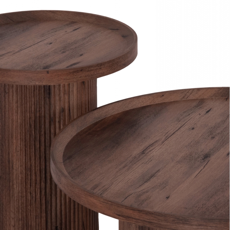 ΣΕΤ 2ΤΜΧ ΤΡΑΠΕΖΙΑ ΣΑΛΟΝΙΟΥ MARGON HM21084 MDF ΣΚΟΥΡΟ ΚΑΦΕ Φ80εκ & Φ45εκ ΣΕΤ 2ΤΜΧ ΤΡΑΠΕΖΙΑ ΣΑΛΟΝΙΟΥ MARGON HM21084 MDF ΣΚΟΥΡΟ ΚΑΦΕ Φ80εκ & Φ45εκ
