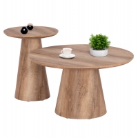 ΣΕΤ 2ΤΜΧ ΤΡΑΠΕΖΙΑ ΣΑΛΟΝΙΟΥ KARAN HM21085 MDF ΦΥΣΙΚΟ ΞΥΛΟΥ Φ80εκ & Φ45εκ ΣΕΤ 2ΤΜΧ ΤΡΑΠΕΖΙΑ ΣΑΛΟΝΙΟΥ KARAN HM21085 MDF ΦΥΣΙΚΟ ΞΥΛΟΥ Φ80εκ & Φ45εκ