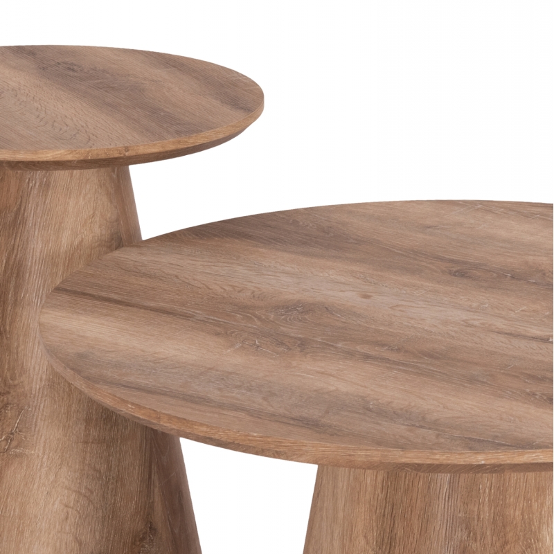 ΣΕΤ 2ΤΜΧ ΤΡΑΠΕΖΙΑ ΣΑΛΟΝΙΟΥ KARAN HM21085 MDF ΦΥΣΙΚΟ ΞΥΛΟΥ Φ80εκ & Φ45εκ ΣΕΤ 2ΤΜΧ ΤΡΑΠΕΖΙΑ ΣΑΛΟΝΙΟΥ KARAN HM21085 MDF ΦΥΣΙΚΟ ΞΥΛΟΥ Φ80εκ & Φ45εκ