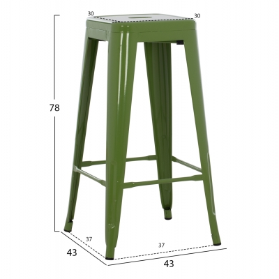 ΣΚΑΜΠΟ ΜΠΑΡ ΜΕΤΑΛΛΙΚΟ MELITA-PRO HM8642.53 ΣΕ LIGHT OLIVE GREEN 43x43x78Υεκ. ΣΚΑΜΠΟ ΜΠΑΡ ΜΕΤΑΛΛΙΚΟ MELITA-PRO HM8642.53 ΣΕ LIGHT OLIVE GREEN 43x43x78Υεκ.
