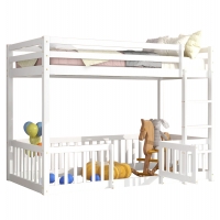 ΠΑΙΔΙΚΗ ΚΟΥΚΕΤΑ ΜΕ ΠΑΡΚΑΚΙ PLAYKID HM703.03 ΞΥΛΟ ΠΕΥΚΟΥ ΛΕΥΚΟ ΓΙΑ 190x90εκ ΠΑΙΔΙΚΗ ΚΟΥΚΕΤΑ ΜΕ ΠΑΡΚΑΚΙ PLAYKID HM703.03 ΞΥΛΟ ΠΕΥΚΟΥ ΛΕΥΚΟ ΓΙΑ 190x90εκ