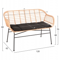 ΣΕΤ ΣΑΛΟΝΙ ΕΞΩΤΕΡΙΚΟΥ ΧΩΡΟΥ 4ΤΜΧ ALLEGRA HM21052 WICKER-ΜΕΤΑΛΛΟ ΣΕΤ ΣΑΛΟΝΙ ΕΞΩΤΕΡΙΚΟΥ ΧΩΡΟΥ 4ΤΜΧ ALLEGRA HM21052 WICKER-ΜΕΤΑΛΛΟ