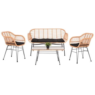 ΣΕΤ ΣΑΛΟΝΙ ΕΞΩΤΕΡΙΚΟΥ ΧΩΡΟΥ 4ΤΜΧ ALLEGRA HM21052 WICKER-ΜΕΤΑΛΛΟ ΣΕΤ ΣΑΛΟΝΙ ΕΞΩΤΕΡΙΚΟΥ ΧΩΡΟΥ 4ΤΜΧ ALLEGRA HM21052 WICKER-ΜΕΤΑΛΛΟ