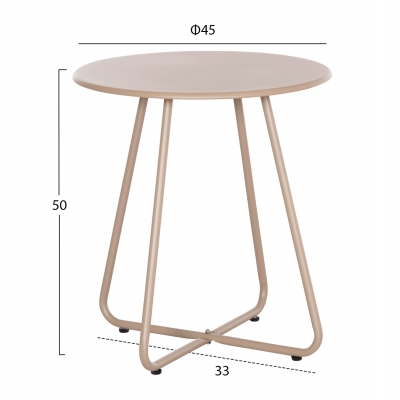 ΒΟΗΘΗΤΙΚΟ ΤΡΑΠΕΖΑΚΙ ΜΕΤΑΛΛΙΚΟ ΣΤΡΟΓΓΥΛΟ SAMMON HM6271.03 ΚΑΠΟΥΤΣΙΝΟ Φ45x50Υεκ ΒΟΗΘΗΤΙΚΟ ΤΡΑΠΕΖΑΚΙ ΜΕΤΑΛΛΙΚΟ ΣΤΡΟΓΓΥΛΟ SAMMON HM6271.03 ΚΑΠΟΥΤΣΙΝΟ Φ45x50Υεκ