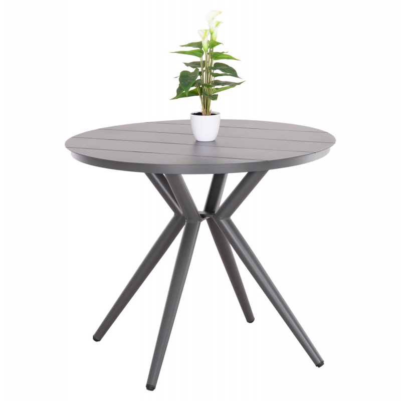 ΤΡΑΠΕΖΙ ΣΤΡΟΓΓΥΛΟ ΑΛΟΥΜΙΝΙΟΥ HIGER HM6289.01 ΓΚΡΙ Φ90x74Yεκ. ΤΡΑΠΕΖΙ ΣΤΡΟΓΓΥΛΟ ΑΛΟΥΜΙΝΙΟΥ HIGER HM6289.01 ΓΚΡΙ Φ90x74Yεκ.